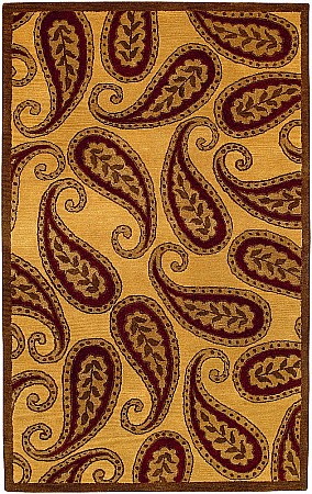 Name:Paisleys Rug, Item id:15_BST-437 Gold (Medium Image)